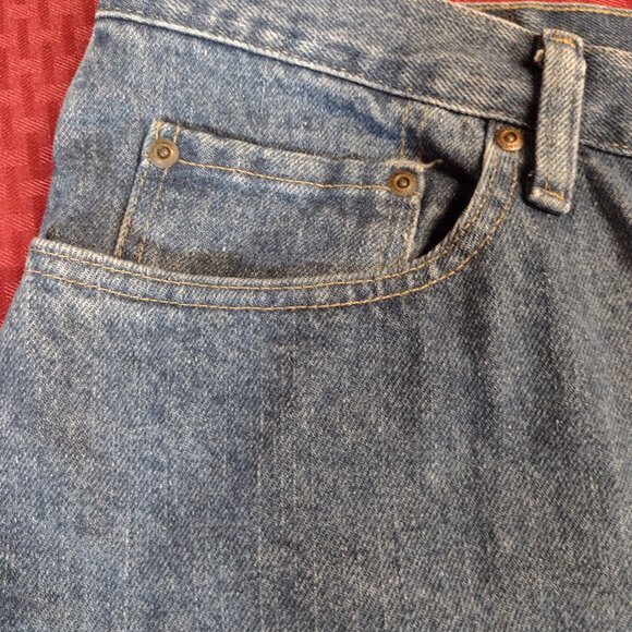 Men’s Wrangler Regular Fit Blue Jeans – Size 50x29 - Picture 8 of 11